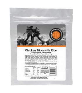 Pollo Tikka con arroz liofilizado