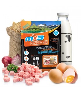 Pasta carbonara liofilizada