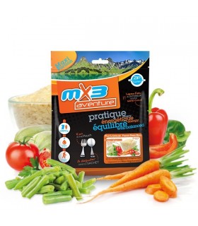 Arroz con verduras liofilizado