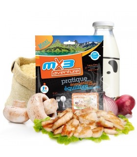 Risotto de pollo y setas liofilizado