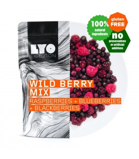 Frutas del bosque liofilizadas