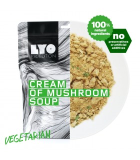 Crema de champiñones liofilizada