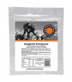 Espagueti boloñesa liofilizado