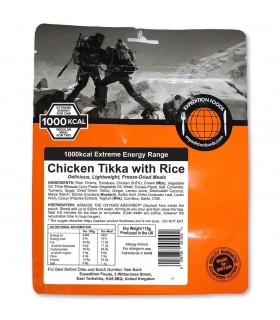 Pollo Tikka con arroz liofilizado
