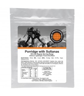 Avena con pasas liofilizado