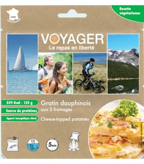 Patatas gratinadas con tres quesos liofilizadas