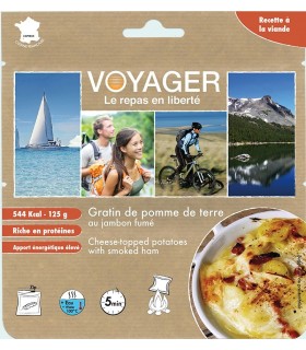 Patatas gratinadas con jamón ahumado liofilizadas