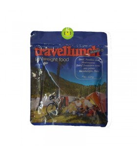 Ternera, fideos y setas liofilizada