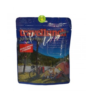 Paella con gambas y pollo liofilizada doble ración