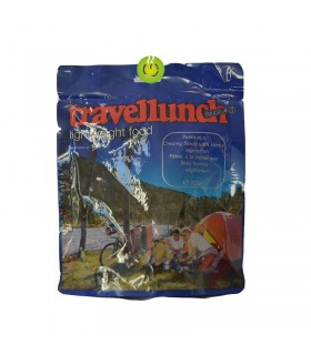 Pasta con salsa cremosa de hierbas liofilizada